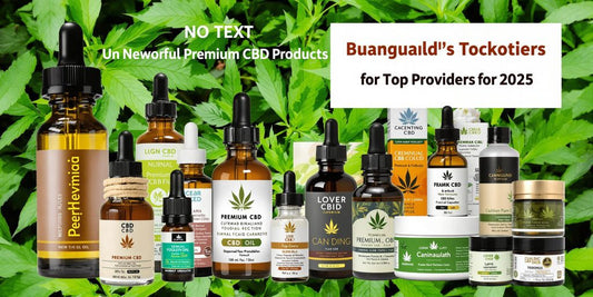 Verschiedene CBD-Produkte auf einem ansprechenden Hintergrund.